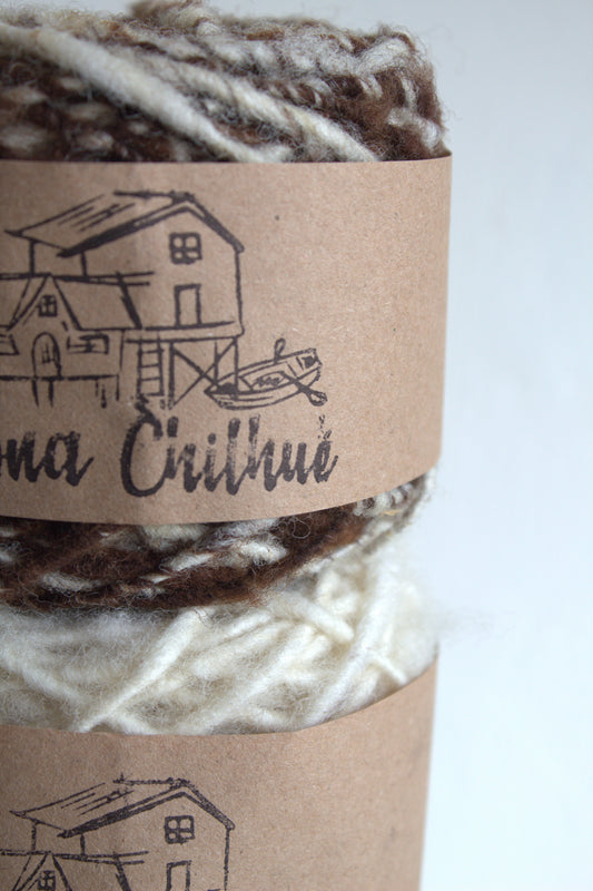 Ovillo de Lana Gris Claro, 100gr