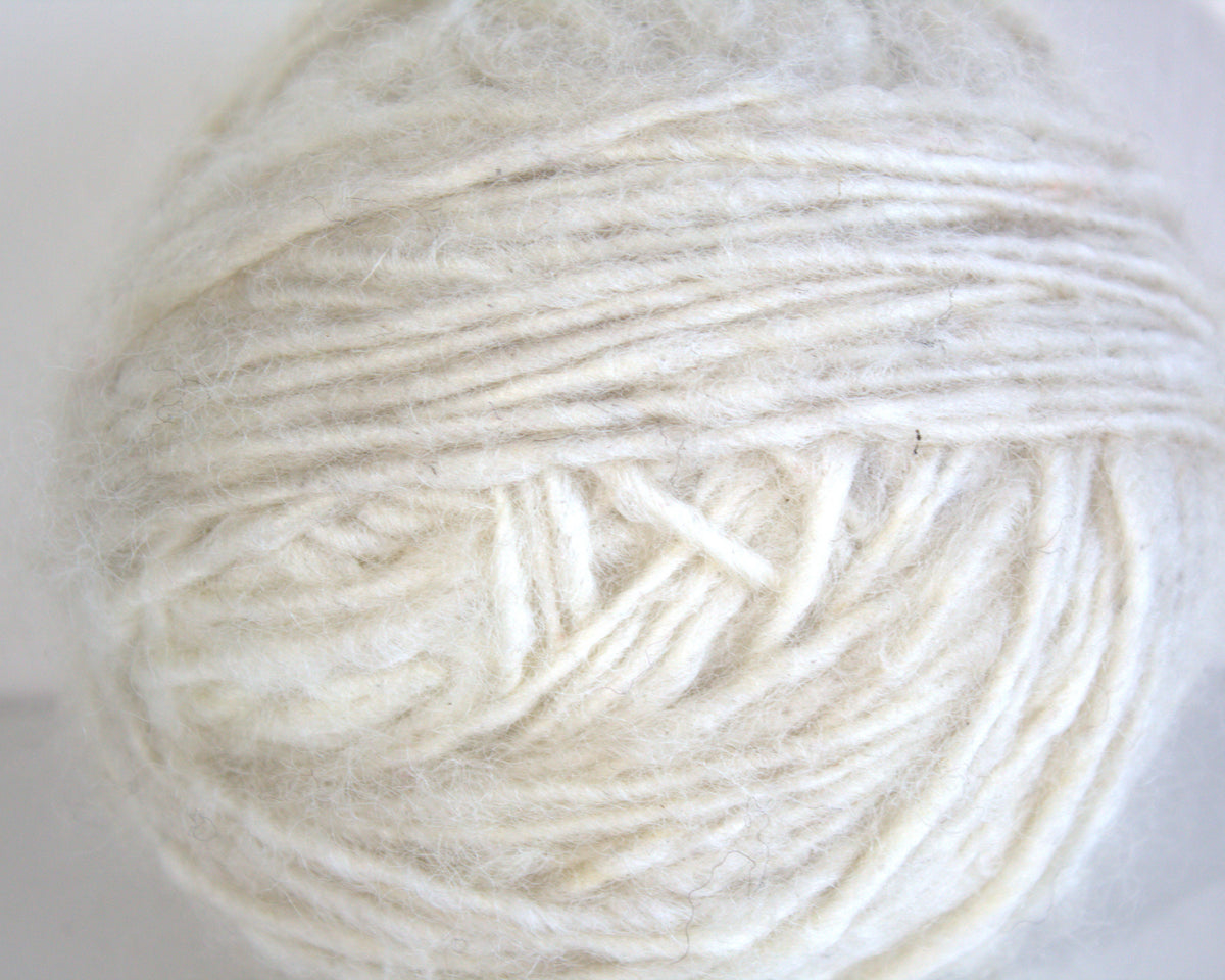 Ovillo de Lana Blanco, 100gr