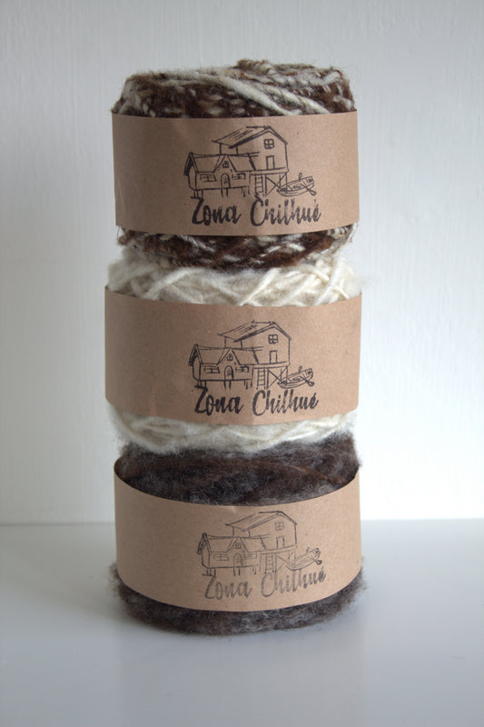 Ovillo de Lana Gris Claro, 100gr