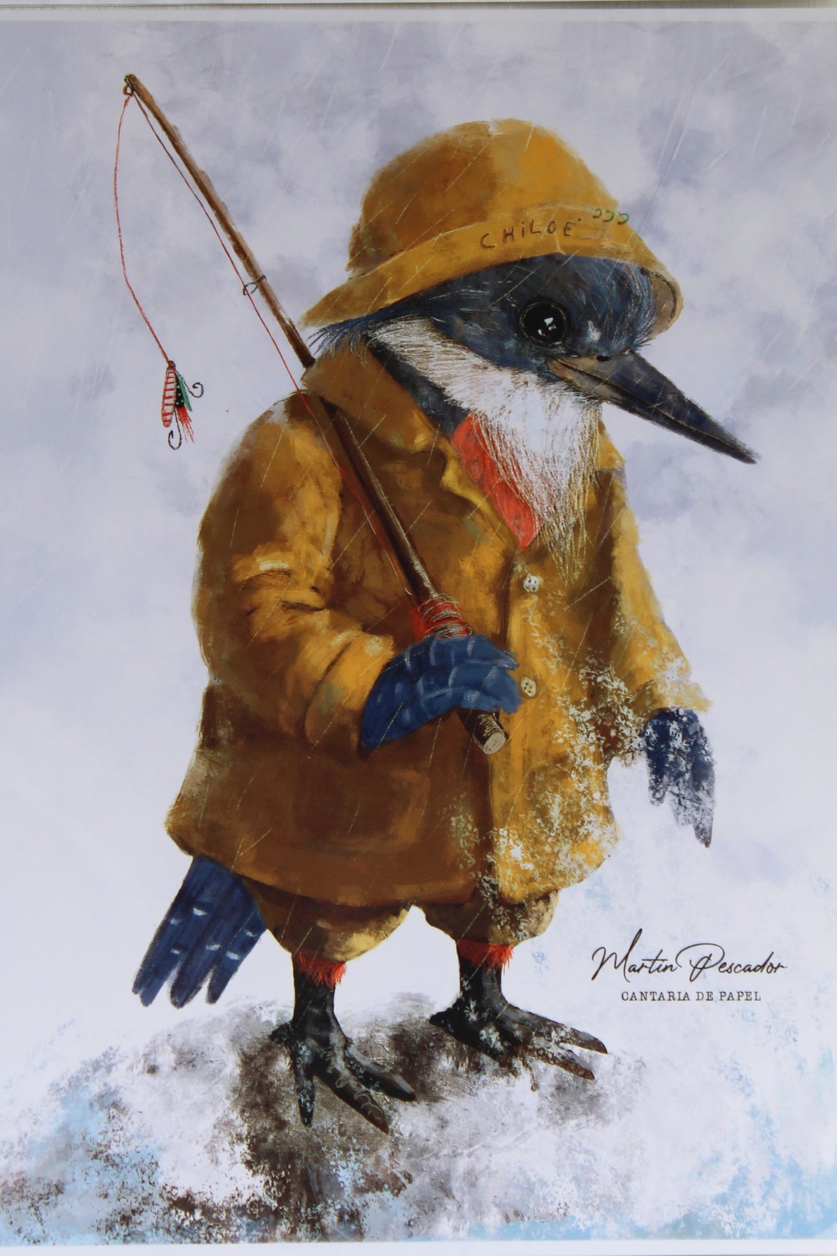 Lámina Decorativa Ilustrada A4, Fauna de Chiloé