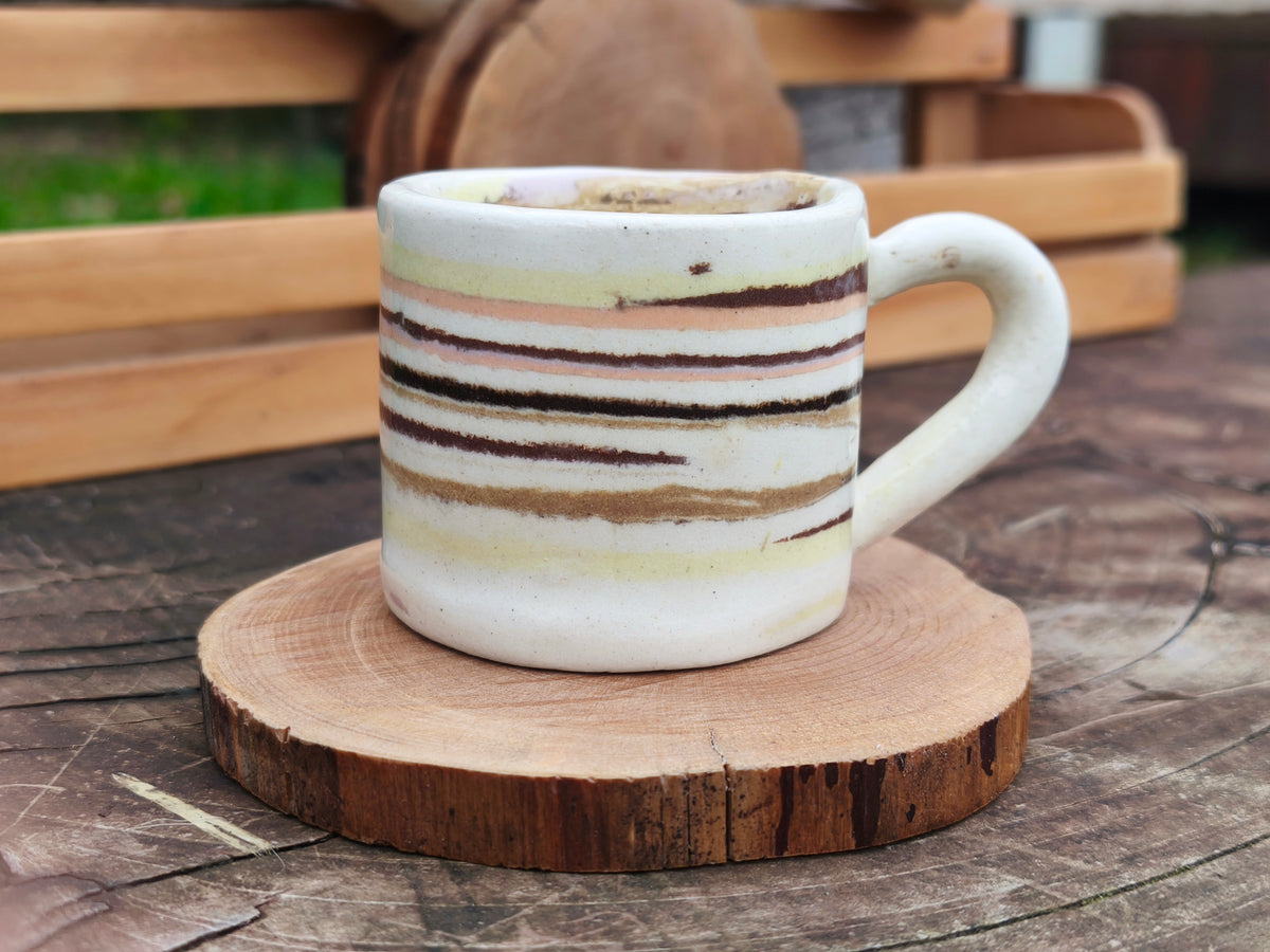 Set 4 Tazas Pequeñas, Cerámica Canto de Rana