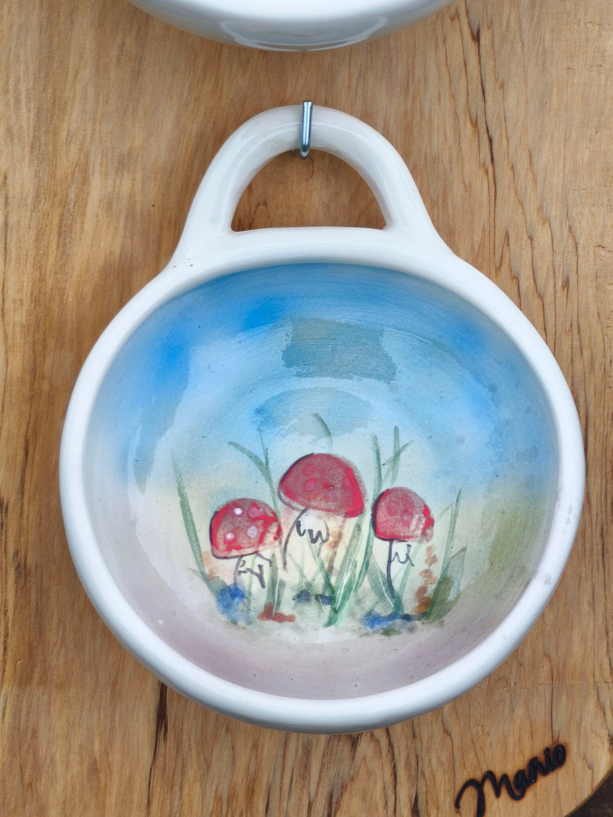 Set 2 Fuentes Fungi, Cerámica Pintada Artesanal