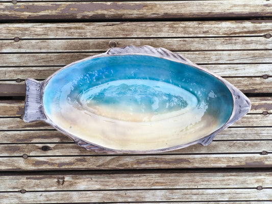 Fuente Pescado, Pieza Escultórica de Cerámica
